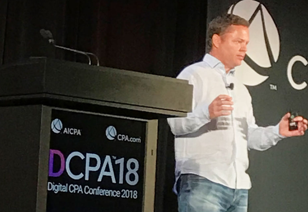 Dag Kittlaus speaking at Digital CPA 2018